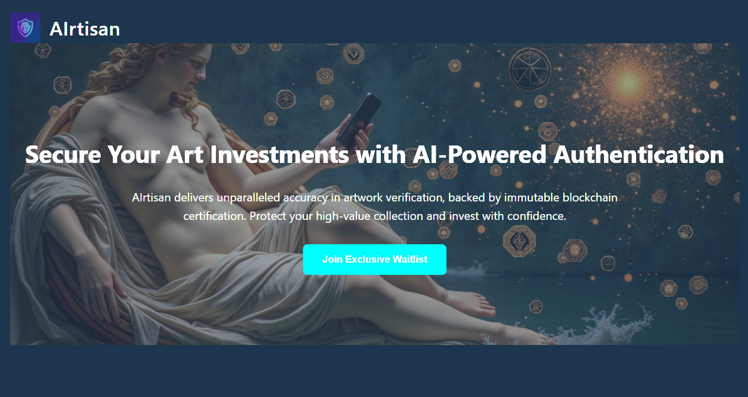 AIrtisan.net - AI-Powered Art Authentication Platform Interface